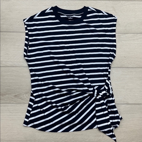 Old Navy Tops - Old Navy Navy and White Striped Top